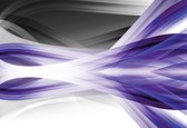 Fotobehang Abstract Light Pattern Purple | XXL - 312cm x 219cm | 130g/m2 Vlies