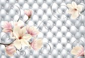Fotobehang Flowers Pattern Abstract | PANORAMIC - 250cm x 104cm | 130g/m2 Vlies