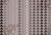 Fotobehang Modern Abstract Pattern Brown | XXL - 312cm x 219cm | 130g/m2 Vlies