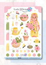Stickerbundel lente - bullet journal / scrapbook / decoratie stickers - Stickers volwassenen - bloem en planten - Planner / agenda stickers - Lente thema - 3 stickervellen