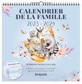 Brepols Famille Organisé 2023-2024 - 16 mois - Aperçu mensuel - FR - 29 x 29 cm