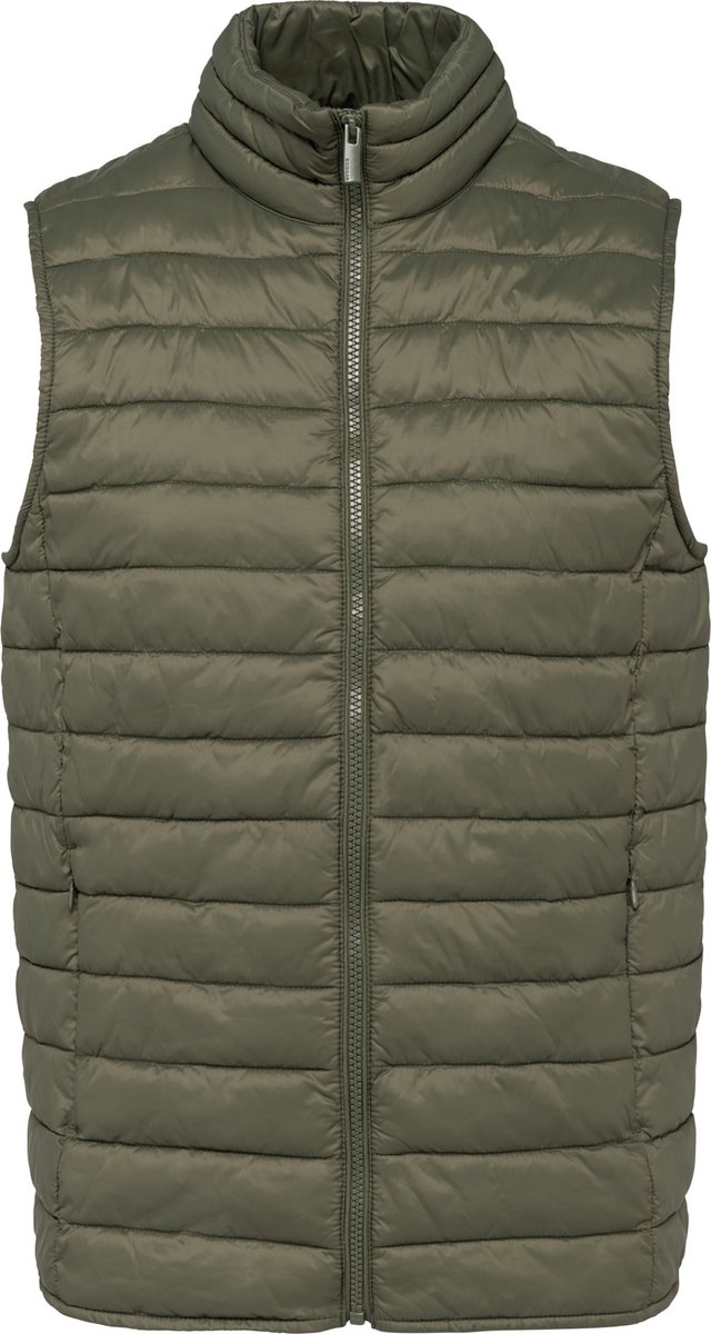 Gerecyclede herenbodywarmer 'Sorona' Organic Khaki - 4XL