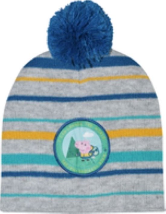 Peppa Pig Muts Junior Acryl Grijs/Blauw One-size perfect cadeau