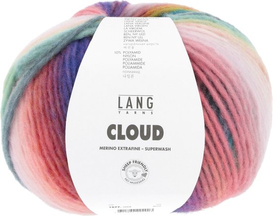 Lang Yarns Cloud - 08 Aurora - Chunky / Dik Merinowol Garen met Kleurverloop