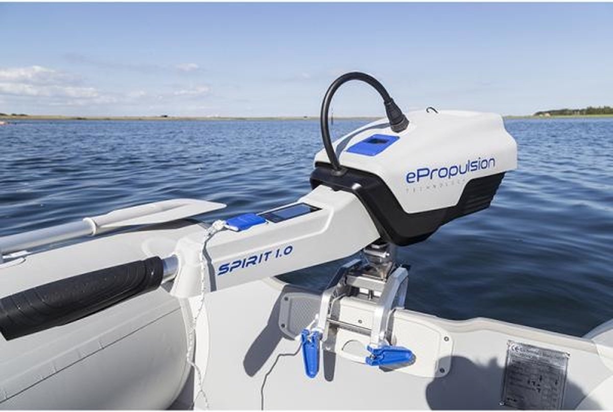ePropulsion Spirit 1.0 evo langstaart met topbediening en accu 48V | Elektrische buitenboordmotor