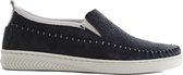 NoGRZ P.Blom - Leren dames slip-on sneakers - Donkerblauw - Maat 39