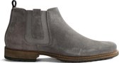 Travelin London Chelsea - Nette Suède Leren Chelsea Boots - Heren - Lichtgrijs - Maat 50