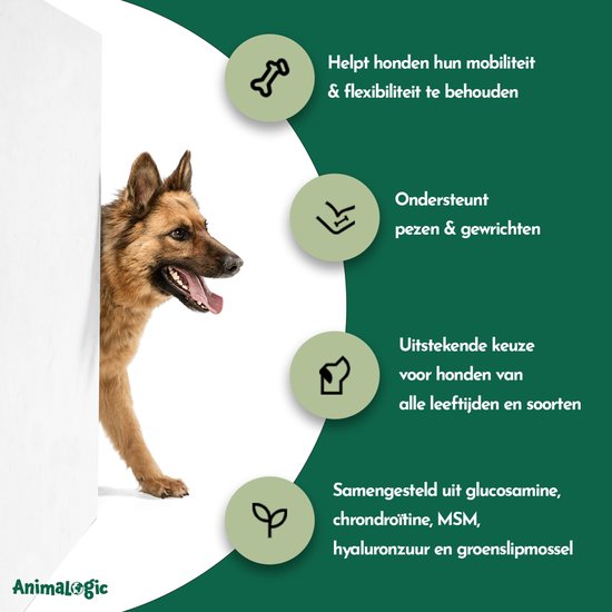 Excellent Dog Mobility Plus 2-pack - Ter Ondersteuning Van De Pezen Kraakbeen Banden En Gewrichten Van Honden Geschikt Voor De Hond Aanvullend Diervoeder 2x750g