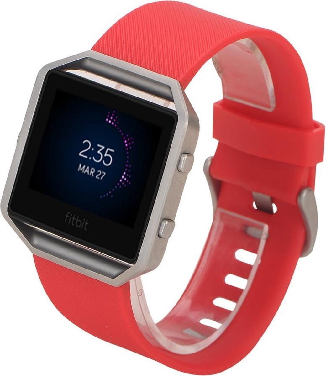 watchbands-shop.nl Siliconen bandje - Fitbit Blaze - Rood - Small