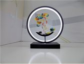 Landschapschilderen Led-bureaulamp 27.5*18CM | Nachtlampje | 3D schilderij | Ontspanning kunst | Bureau Thuis of Kantoor - Negen Kleuren Vissen