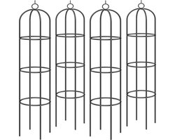 Plantensteun Rozenzuil – 4 St. 200 cm - voor Rozen Klimplanten Bloemen