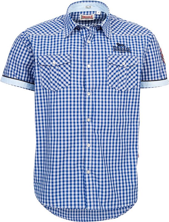 Lonsdale Berny Chemise Manches Courtes Blauw L Homme