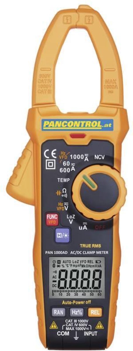 Pancontrol Stroomtang 1000A AC/DC True RMS