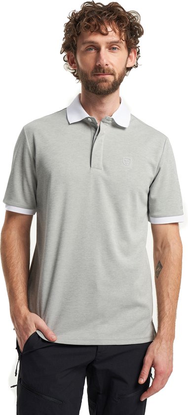 Tenson TXlite Melange polo heren grijs bol