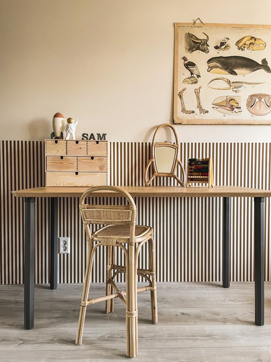 Rotan kinderstoel Luc - Hoge eetkamerstoel van Kave Home — afbeelding 5