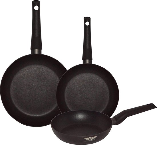 Pintinox Braadpan van aluminium, serie Natura, antiaanbaklaag, steenlook, met glazen deksel, handvat in houtlook, geschikt voor inductie, diameter 26 cm