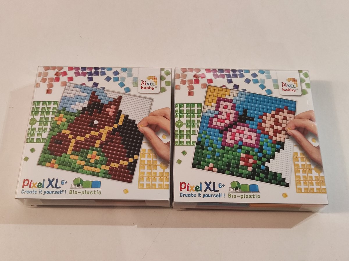 PIXELHOBBY PIXEL XL SET 2 COASTERS VLINDER/PAARD