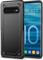 Samsung Galaxy S10 Stijlvol Hybride Hoesje Zwart