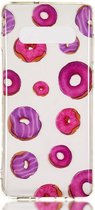 Samsung Galaxy S10 Plus Transparant TPU Hoesje met Donuts Print