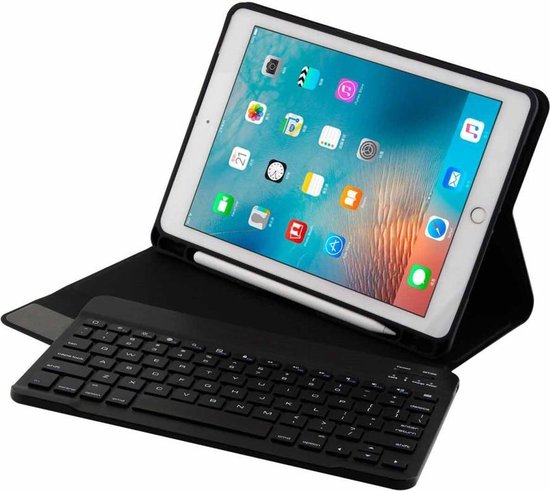 iPad 9.7 (Air Air 2 pro 9.7 iPad 2017 2018) toetsenbord hoes zwart iPad 9.7 (Air Air 2 pro 9.7 iPad 2017 2018) toetsenbord hoes zwart