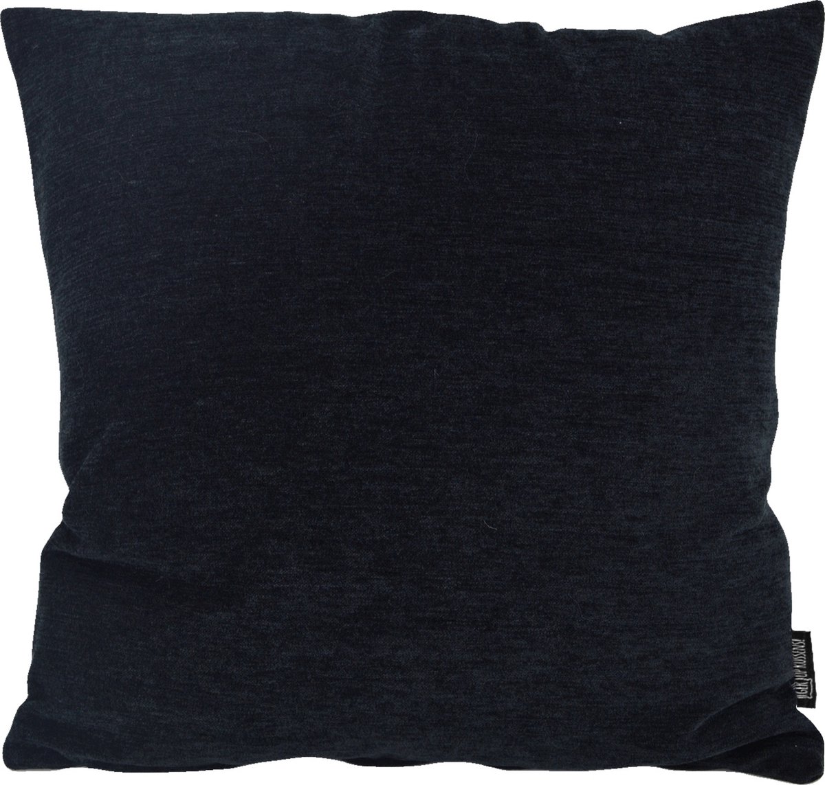 Gek op Kussens! Jacquard Manila Black / Zwart Kussenhoes | 45 x 45 cm | Polyester/Acryl