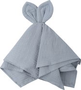 Baby Berliée - Knuffeldoekje - Cuddle Cloth - Konijnen Oortjes - Blauw - Unisex
