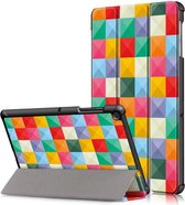 Samsung Galaxy Tab S5e Tri-Fold Hoes met Triangles Print