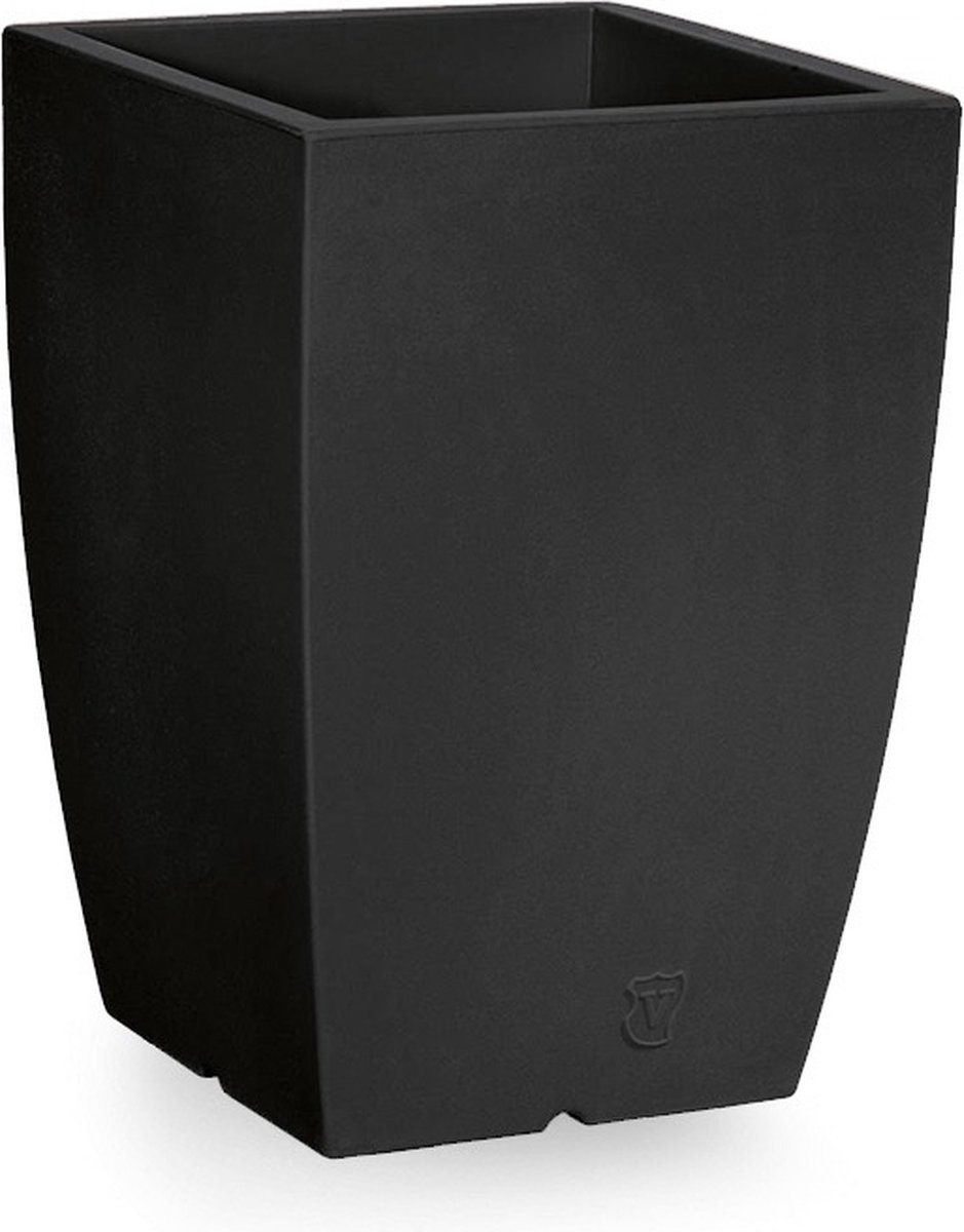 VECA - Bloempot Genesis, vierkant, H50 cm, antraciet