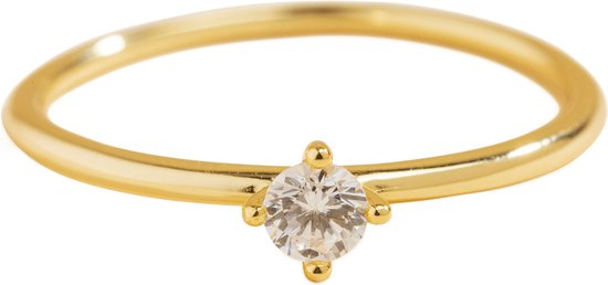 Rebelle Amsterdam - Gouden Ring - Diamanten Ring - Ring Met Steen - Dames |  bol.com