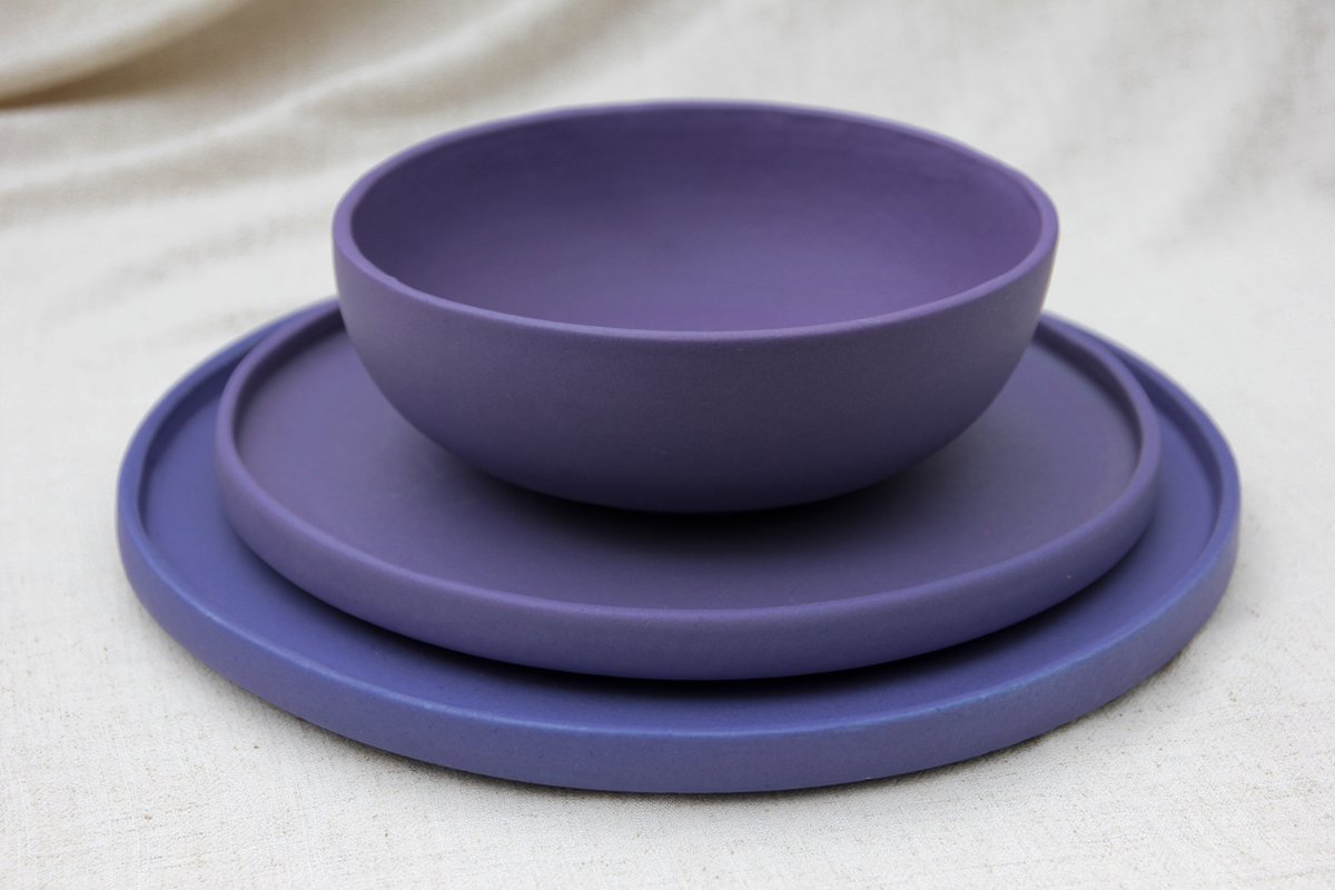 Set Tables at Home - Servies - Kom - Paars/violet - 2 stuks