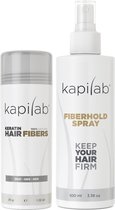 Kapilab Hair Fibers Voordeelset 29 gram - Grijs - Keratine Haarvezels voor direct voller haar - 100% natuurlijk - Gemaakt in Europa