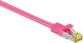 S/FTP CAT7 10 Gigabit netwerkkabel / roze - LSZH - 1 meter