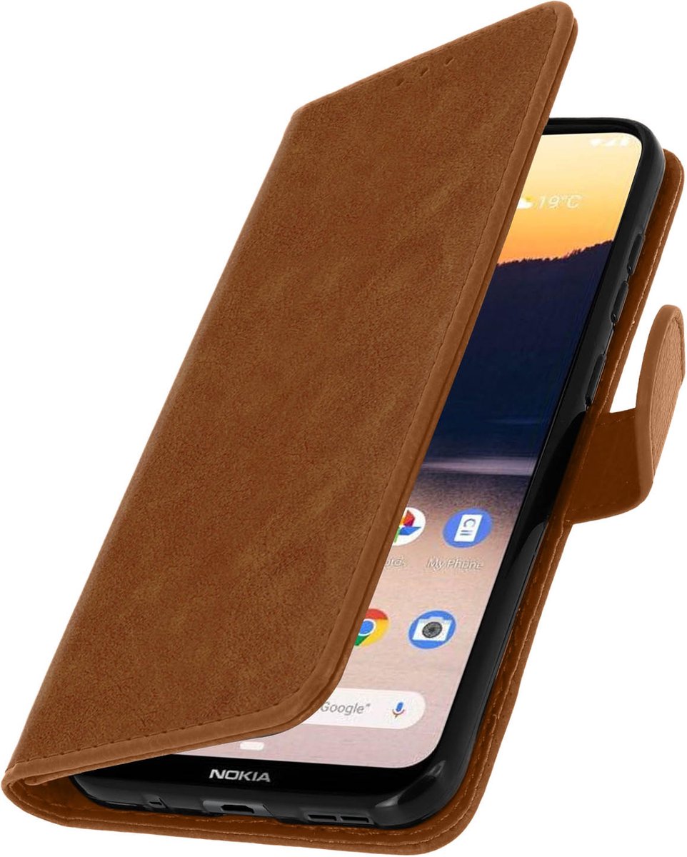 Geschikt voor Nokia 2,3 Bookcover Video Support Functie bruin