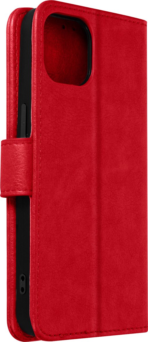 Avizar Foliohoes Geschikt voor iPhone 13 Pro Max portefeuille en videohouder, Rood