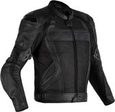 RST Tractech Evo 4 Mesh CE Mens Leather Jacket Black Black - Maat 40