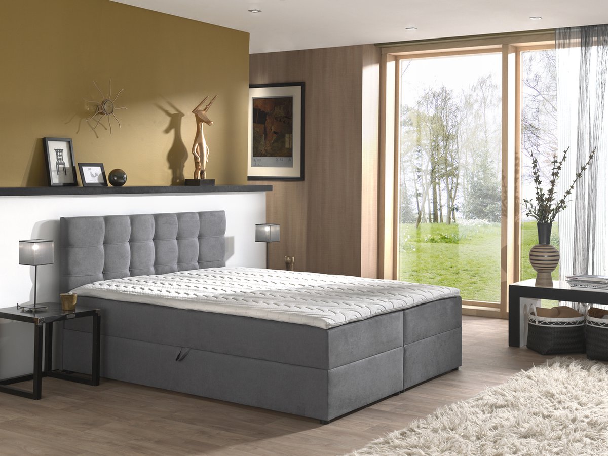 Opbergboxspring Tokio - 180x200 cm - Inclusief bonellvering matrassen - Model Tokio - Tweepersoons bed met opbergruimte thumbnail 6