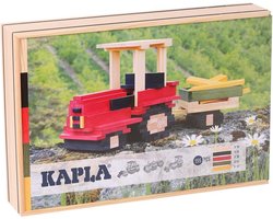 foto van KAPLA - KAPLA Kleur - Constructiespeelgoed - TRACTOR KOFFER - 155 Plankjes - NL