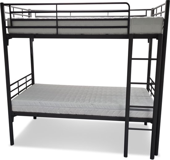 Bed Box Wonen Stapelbed Jesse 90x200 met matrassen