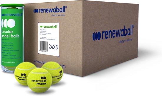 Renewaball - boite 24x3 balles de padel