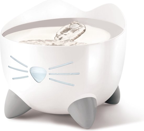 Catit Pixi Fountain Rvs - Kattendrinkbak - Ø20x16 cm Wit
