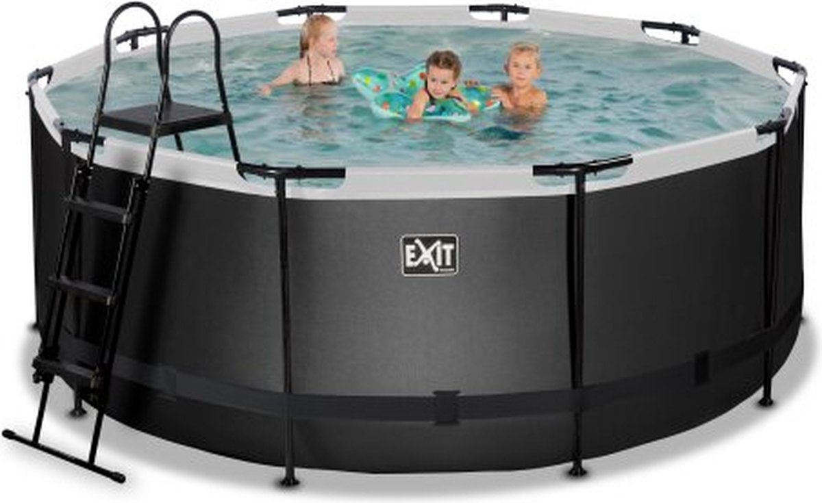 EXIT Frame pool Black Leather style