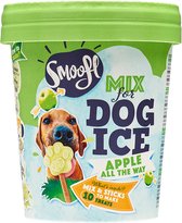 Smoofl Premium Hondensnacks: Ijs voor honden als een snack om af te koelen in de zomer en als een gezonde hond traktatie met verfrissend effect, honden ijs met appel