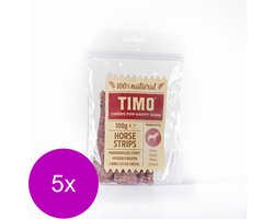 Timo Strips 100 g - Hondensnacks - 5 x Paardenvlees
