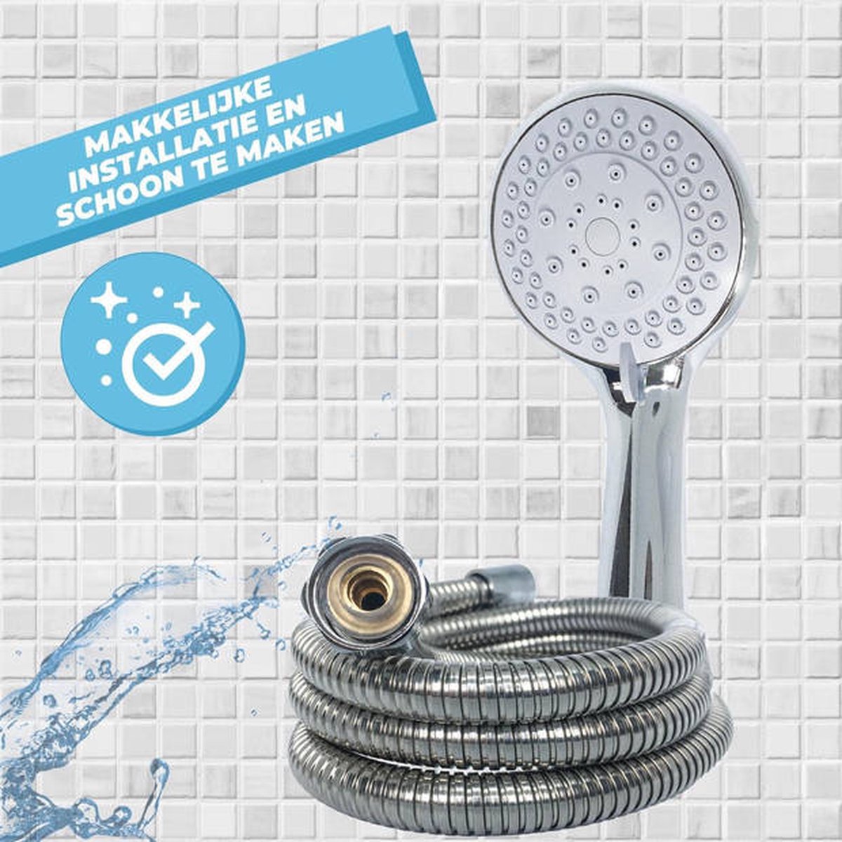 miomare Pommeau de douche avec lumières LED