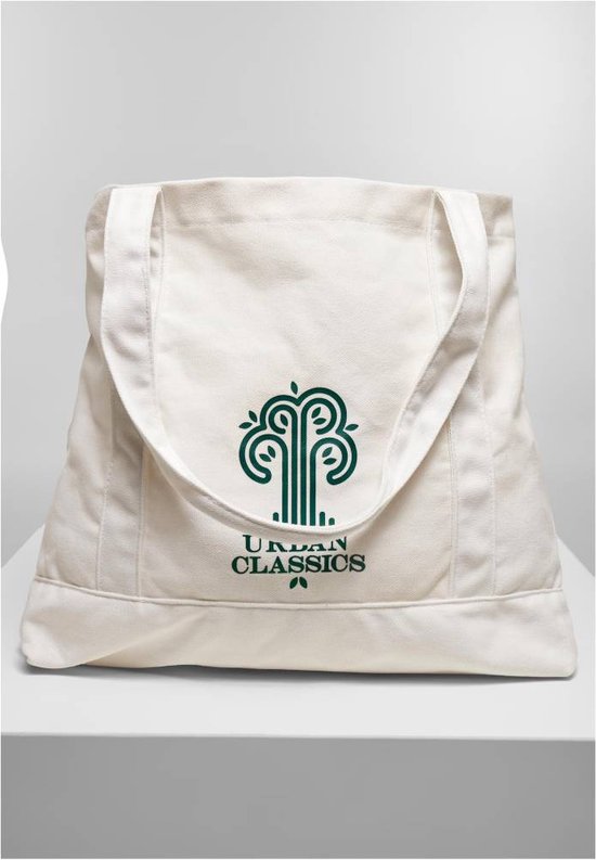 Urban Classics - Logo Canvas Tote bag - Wit