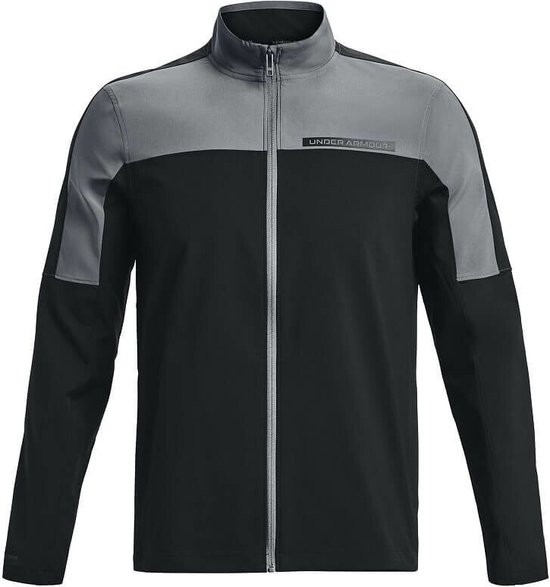 Under Armour Storm Windstrike FZ-Black Pitch Gray Heren Maat XL