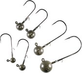 LMAB Tungsten Round Jig Green Pumpkin Size 1/0 - 5,3 gr 3st.