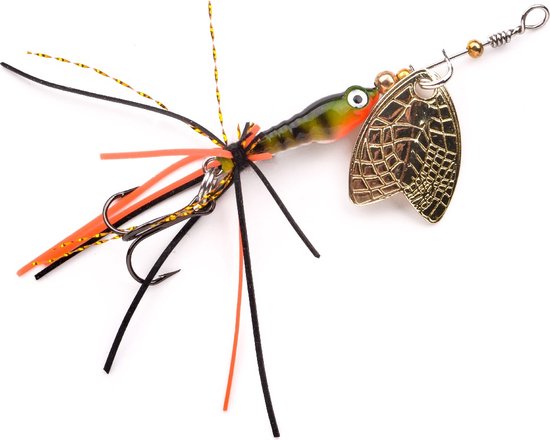 Spro Larva Mayfly Spinner Single Hook 10 - 5cm - 4g - Kleur : UV Perch van Spro — afbeelding 3