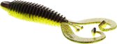 Westin RingCraw Curltail - 9cm - 6g - Black/Chartreuse - Creaturebait - Zwart
