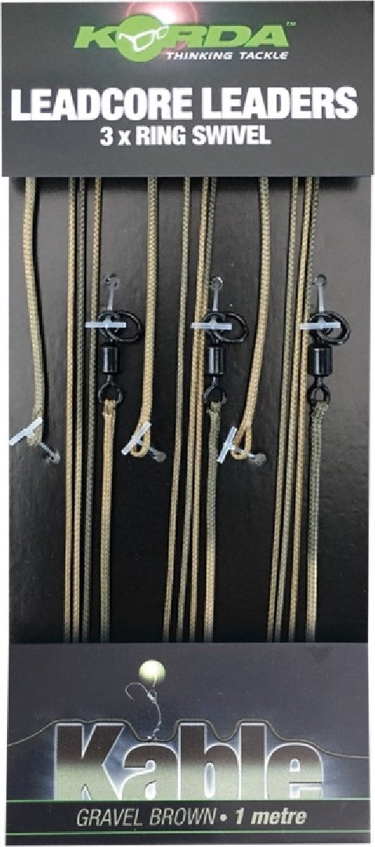 Korda - Leadcore Leader Heli - Gravel - 1m - 3 Stuks - Gravel van Korda — afbeelding 5